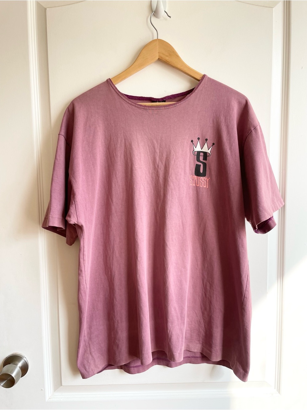 Vintage Stüssy Crown Single Stitch T-shirt 1990s Early Stusy L